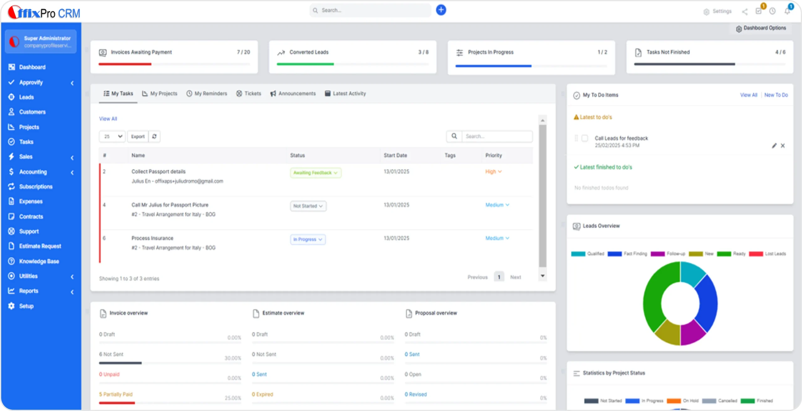 OffixPro CRM software in Ghana on a macbook computer - Best CRM for Ghanaian and African Businesses Raw 2